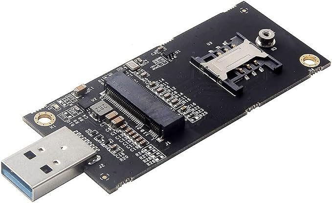 NGFF M.2 Key-B WWAN to USB 3.0 Adapter Riser Card w SIM Slot by NFHK