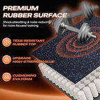 SUPERJARE 0.56'' Thick 48 Sq Ft Rubber Top Gym Flooring - Image 5