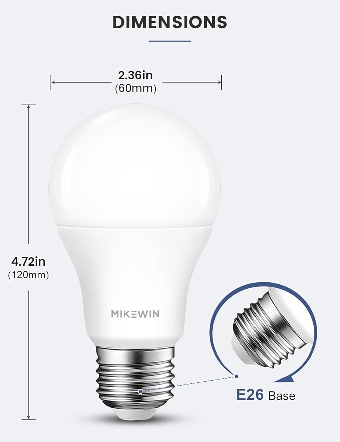 Dusk to Dawn Light Bulbs Outdoor, 3000K Warm White, 12W Auto ON/Off Light - Image 7