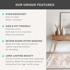 Beige Washable 2'6"x10' Extra Long Runner Rugs - Image 7