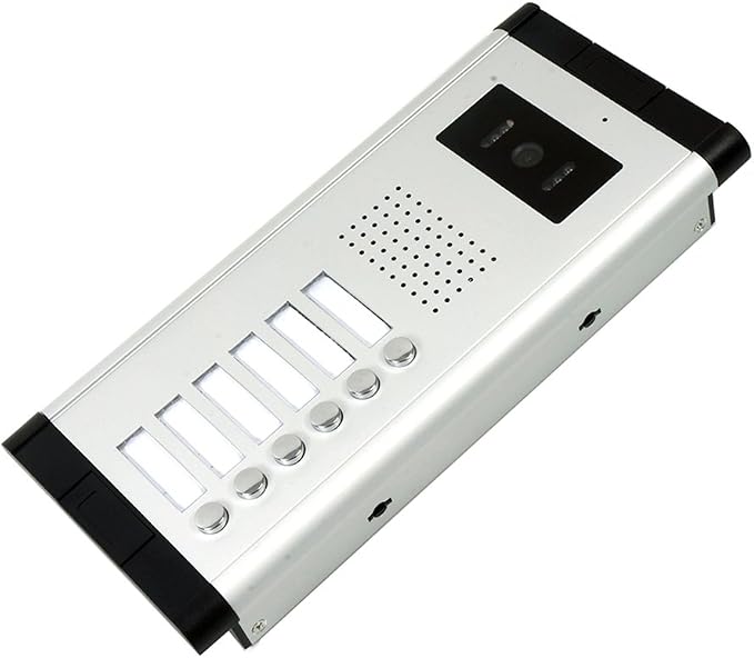 6 Units Apartment Video Intercom System, 7 inch Monitor Wired Video Door Phone - Image 6