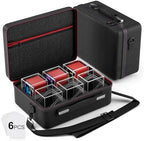 Proijeut Card Deck Box with Portable Case, 6 Pack Clear Commander Deck Box with by PROijeut