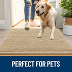 OLANLY Dog Door Mat for Muddy Paws 48x30, Extra Absorbent Chenille Mud Mat - Image 6