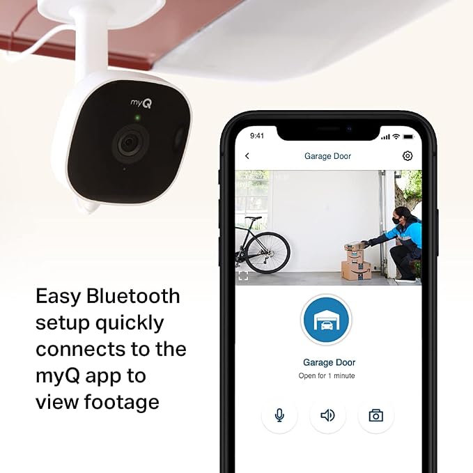 CHAMBERLAIN myQ Smart Garage HD Camera & Smart Garage Hub Bundle- Wi-Fi & - Image 2