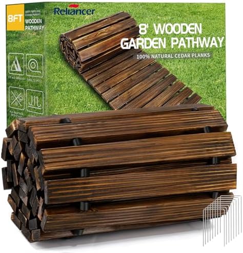 RELIANCER 8' Wooden Garden Pathway by RELIANCER
