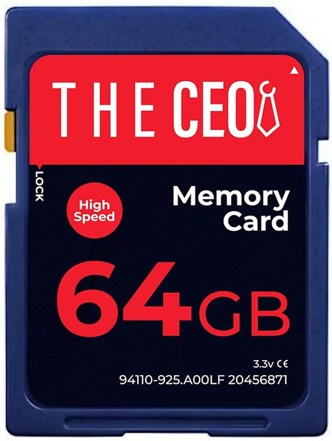 THE CEO SD Card for Camera 64GB Class 10 Memory Card UHS-I Compatible by TheCEO