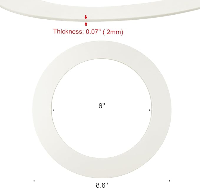 Goof Rings for 6 Inch Recessed Lights, Can Light Trim Ring Cover - Image 2