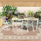 Yamaziot 5x8Ft Outdoor Rug Waterproof Plastic Straw Patio Rug - Image 6