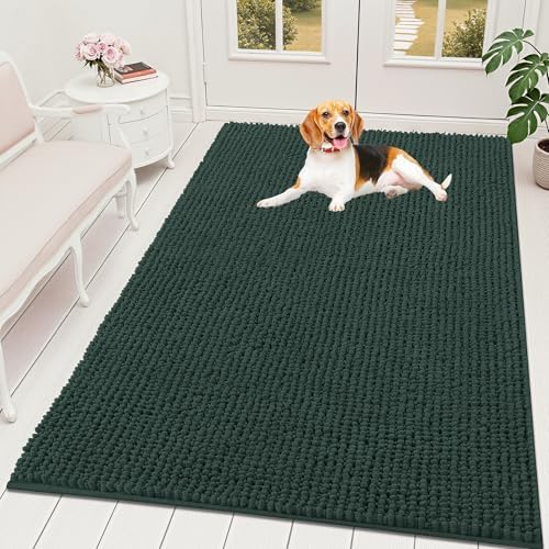 OLANLY Dog Door Mat for Muddy Paws 70x46, Extra Absorbent Chenille Mud Mat by OLANLY