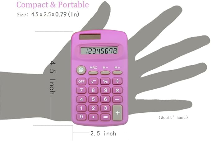Basic Calculator Dual Power 8 Digit Desktop Calculator - Image 4