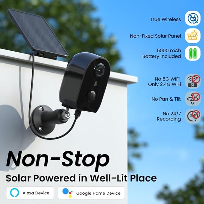AOQEE Security Cameras Wireless Outdoor-2.4Ghz WiFi Cameras - Image 4