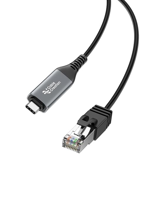 CableCreation USB C to Ethernet Cable 6.6FT, USB C to RJ45 Internet LAN Network by CableCreation