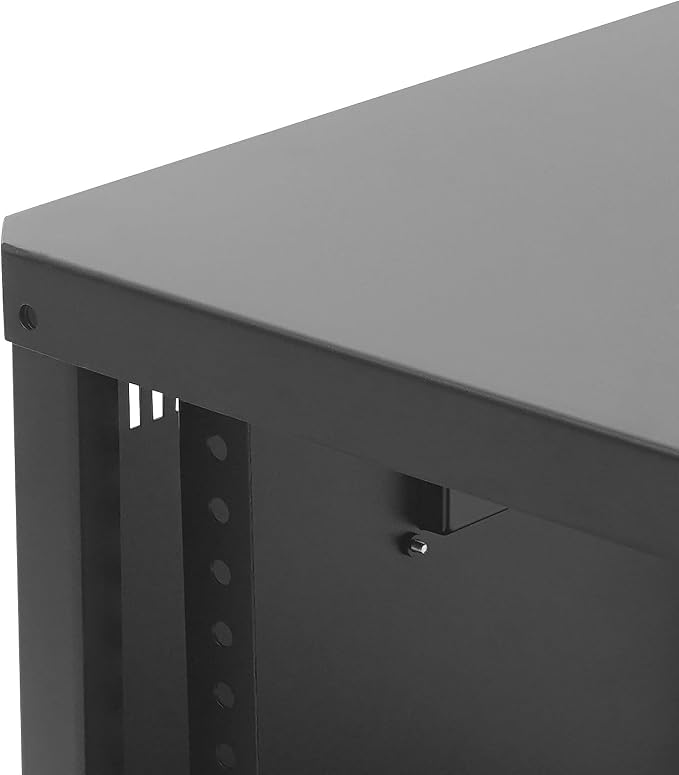 9U Stereo & Studio Rack with Wheels, Open Frame Audio Rack Cabinet, Rolling - Image 6