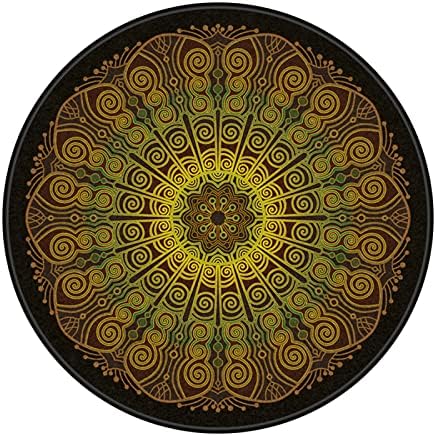 Chair Mat for Hardwood Floor Anti-Slip Floor Protector Round Gaming Computer by GZQIAWY