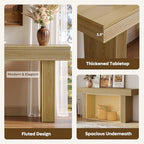Bestier 63” Console Table, Wood Entryway Table - Image 4