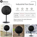 Wall Mount Fan Cover, Suitable for 18-20 Inch Industrial Fan and Pedestal Fan - Image 2