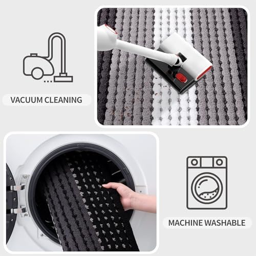 Kitinjoy Indoor Outdoor Door Mat, 40x32 Non-Slip Dirt Trapper Doormats - Image 5