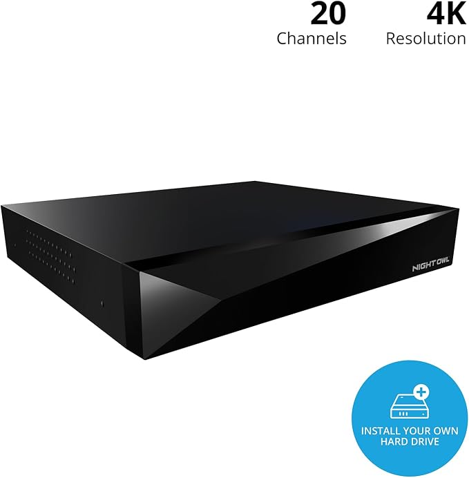 Night Owl 2-Way Audio 20 Channel 4K Video Home Security DVR - Image 2