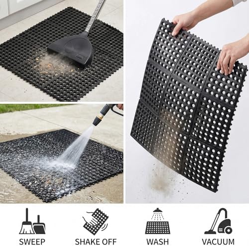 Yesland Anti-Fatigue Rubber Matting, Bath Mat - Image 4