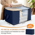 Fab totes 6 Pack Storage Bags for Clothes Blanket Storage Bins - Image 2