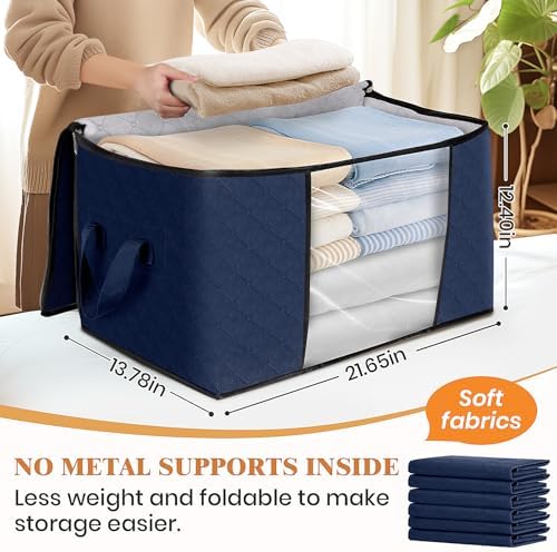 Fab totes 6 Pack Storage Bags for Clothes Blanket Storage Bins - Image 2