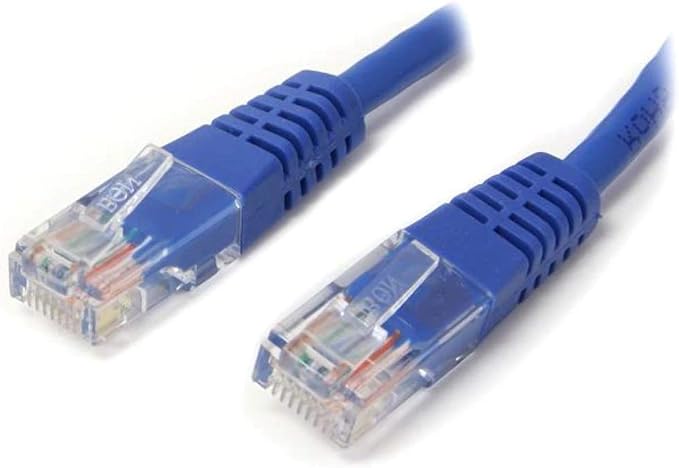 StarTech.com Cat5e Ethernet Cable - 25 ft - Blue - Patch Cable - Molded Cat5e - Image 2