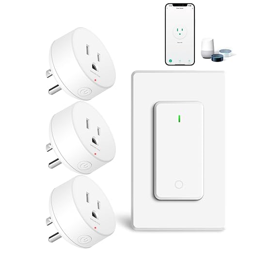 WiFi Smart Outlet Plug with Remote, Compatible with Alexa and Google Home via by greencycle