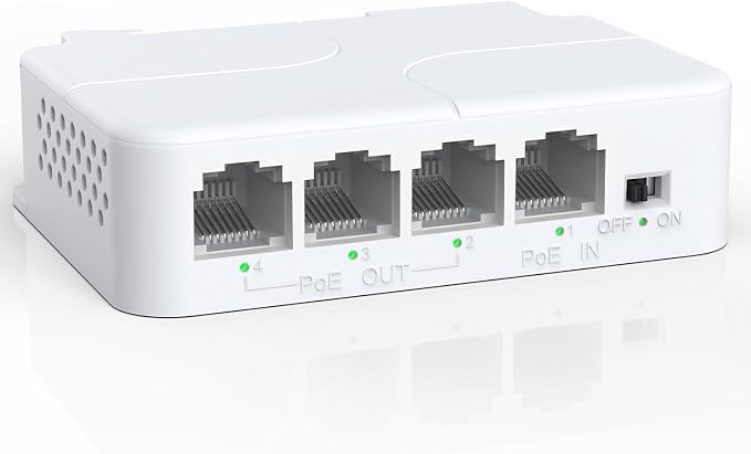 YuanLey 4 Port PoE Extender by YuanLey