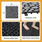 BEEFURNI Plastic Interlocking Cobbled Stone Tile - Image 7