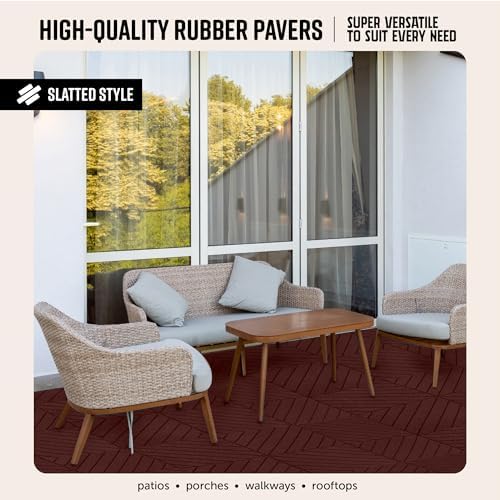 Playsafer Slatted Rubber Interlocking Tile - Image 2