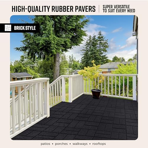 Playsafer Brick Rubber Interlocking Tiles | 16 X 16 | Easy Install - Image 3