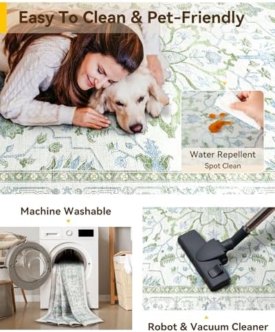 RELEANY Washable Area Rug - Image 5