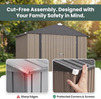 Patiowell 6x4 FT Storage Shed - Image 4