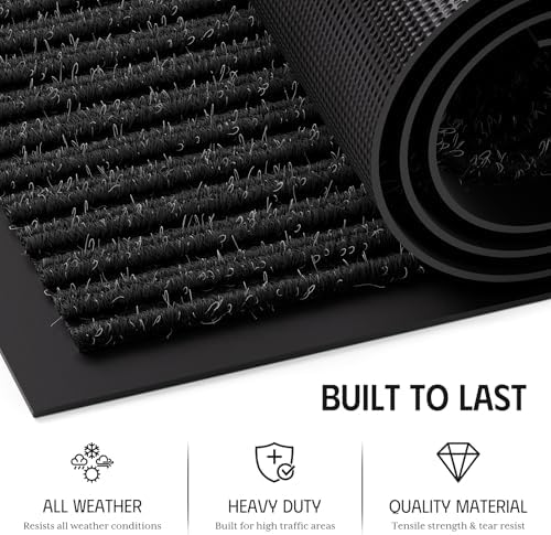 Front Door Mat, Non-Slip Heavy Duty Indoor Outdoor Doormat - Image 3