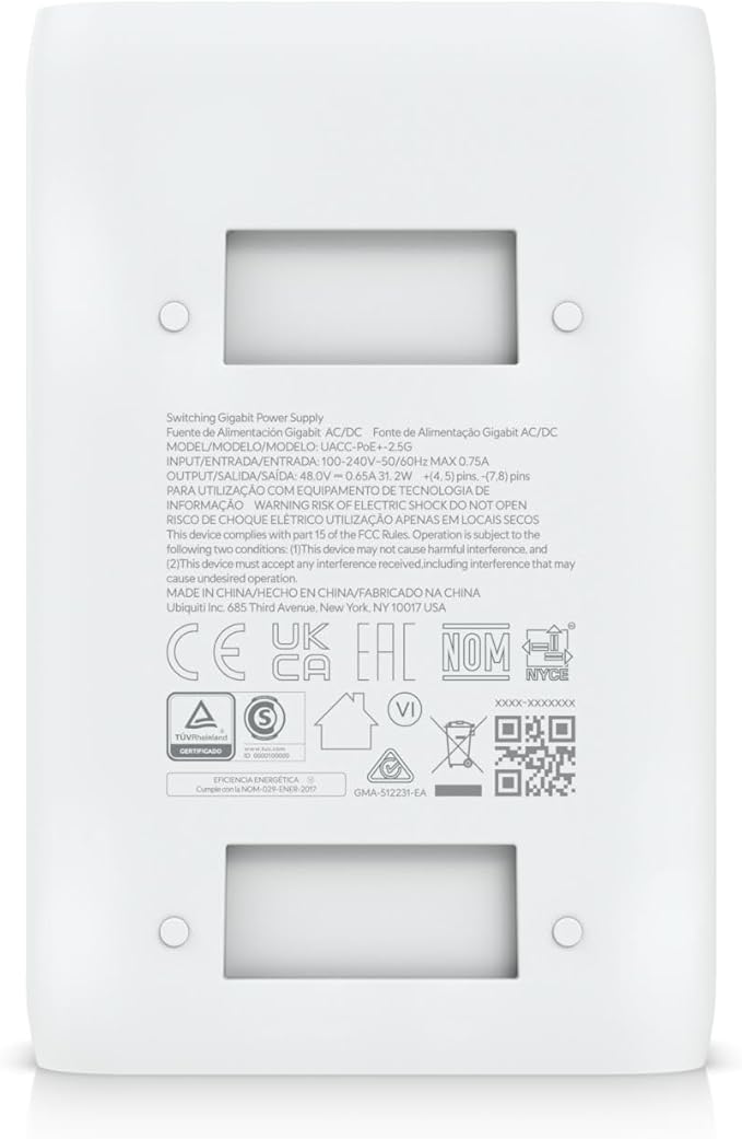 Ubiquiti PoE+ Adapter 30 W White - Image 7