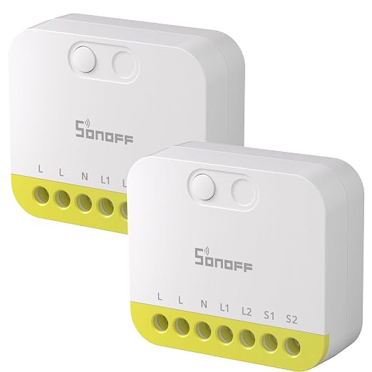 SONOFF MINI Duo-L Zigbee Smart Switch – No Neutral Wire, Zigbee 3.0, Dual by SONOFF