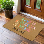 Boho Classroom Coir Door Mats Outdoor, in a World Where You Can Be Anything Be - Image 4