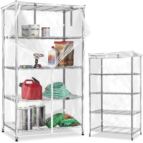 Waterproof Shelf Cover, Durable Dustproof Storage Wire Rack Covers, Outdoor by Dalema