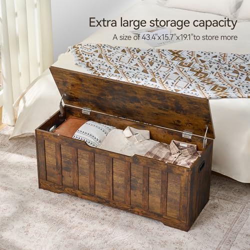 VANKILEY 43.3" Storage Chest Extra Large, Storage Bench. - Image 5