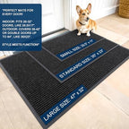 OLANLY Front Door Mat 29.5x17, Waterproof Heavy-Duty Indoor Outdoor Doormat - Image 2