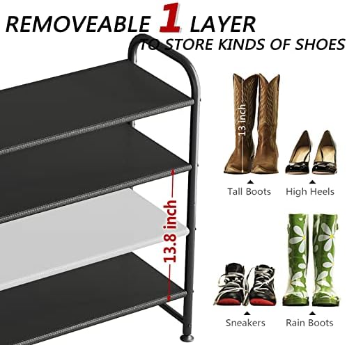 INGIORDAR 4 Tier Long Shoe Rack Organizer - Image 5