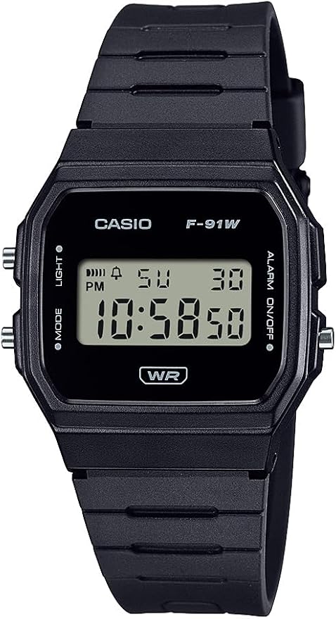 Casio F91W Series | Digital Watch | Water Resistant | LED Light | 1/100 SEC by Casio
