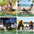 2 Pack Camping Table Foldable, Portable Folding Beach Table - Image 5