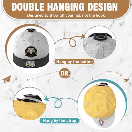 Niunuerga 36 Pack Adhesive Hat Hooks - Image 3