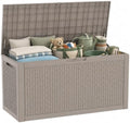 170 Gallon Outdoor Storage Box, Deck Box Waterproof, Toy Storage Bin by ATMELT