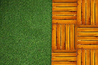 Majestick Goods 8-Count Fake Grass Interlocking Artificial Turf Deck Tiles - Image 3