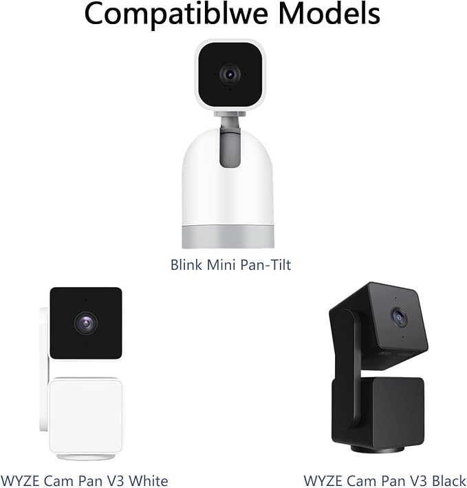 Wall Mount Compatible with WYZE Cam Pan V3/V4/V2 Blink Mini Pan-Tilt Cam - Image 5