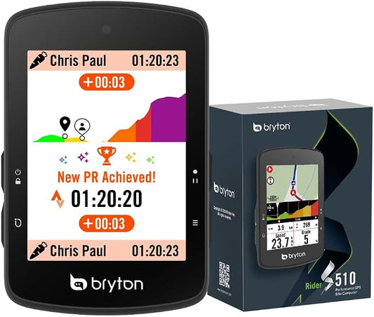 Bryton Rider S510 2.8 Inch Color LCD Touchscreen GPS Bike/Cycling Computer by Bryton