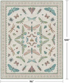 Green Butterfly Rugs for Girls Bedroom - Image 2