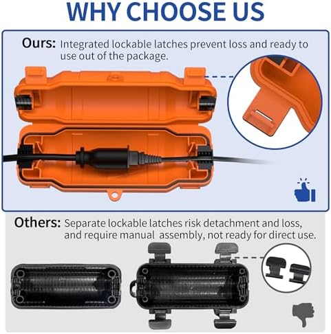 6 Pack Outdoor Extension Cord Safety Cover, Waterproof - Image 5